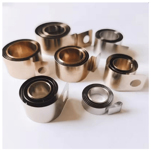 Custom Stainless Steel Variable Force Spring for Loaded Shelf Pusher Custom Stainless Steel Variable Force Spring for Loaded Shelf Pusher