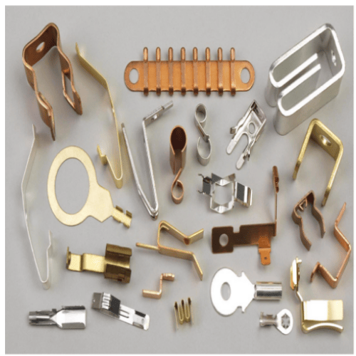 Custom copper brass battery contact spring stamping parts manufacturer