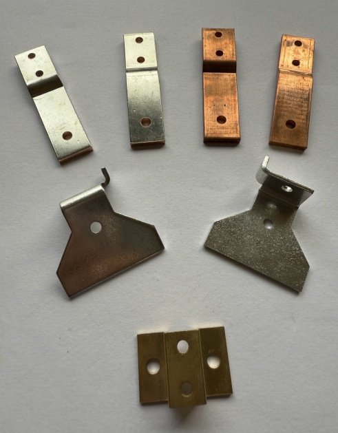 Custom copper brass battery contact spring stamping parts manufacturer