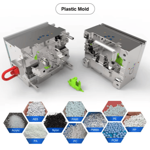 High precision plastic injection molding for ABS HDPE PP PC