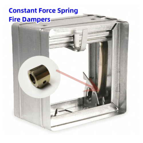 Stainless steel constant force spring for grounding, cable screening, and earthing applications in industrial systems.