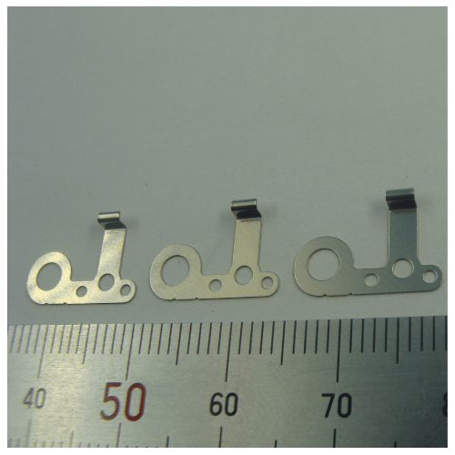 stainless steel spring clip for battery contact on PCB
