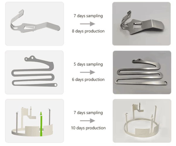 stainless steel spring clip for battery contact on PCB