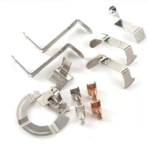 stainless steel spring clip for battery contact on PCB