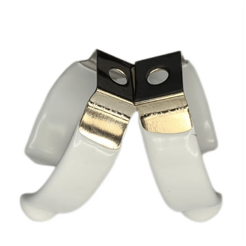 T8 tube clip precision stamping stainless steel spring clip close up