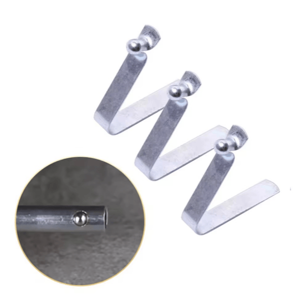 Custom V-Shaped Push Button Tube Lock Spring Clip | OEM Stainless Steel Factory