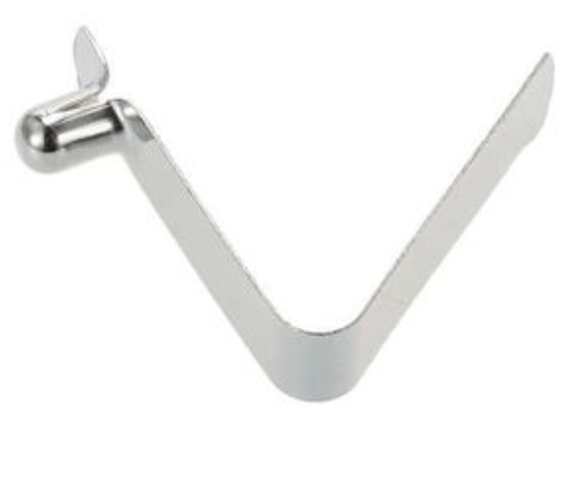 Custom V-Shaped Push Button Tube Lock Spring Clip | OEM Stainless Steel Factory