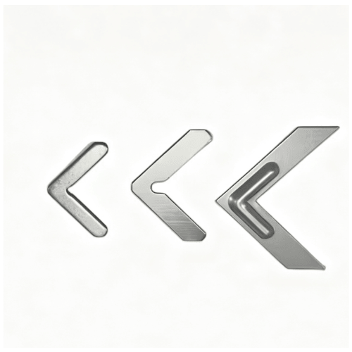 Custom Stamped Zinc Plated L-Shape Spring Clip Brackets for Photo Frames