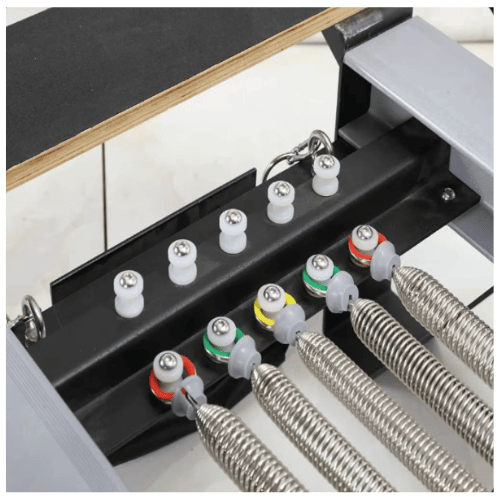 High strength Pilates reformer spring with stable resistance