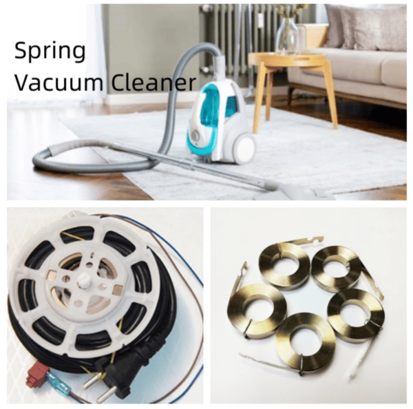 Stainless steel spiral power spring for vacuum cleaner cord rewind OEM Stainless steel spiral power spring for vacuum cleaner cord rewind OEM