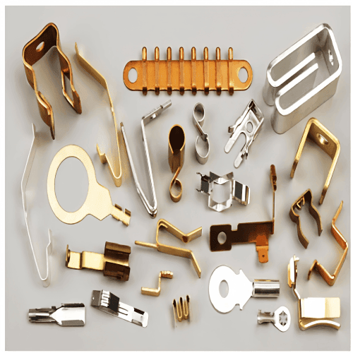 OEM Precision Metal Stamping Service for Electronic Components, Spring Contacts & Metal Clips