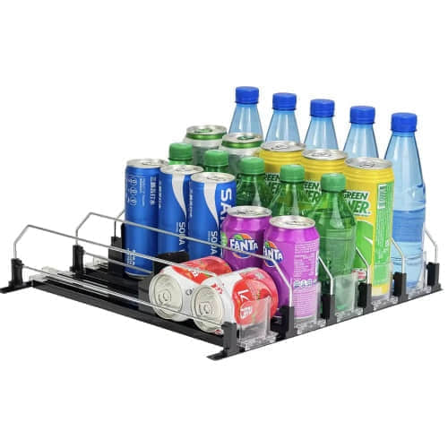 Variable force spring loaded shelf pusher stainless steel 301 for automatic shelf display