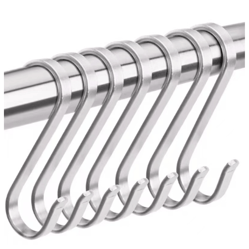 Heavy Duty Flat S Shaped Hooks | Stainless Steel Hangers for Kitchen & Closet | SEME Hardware Heavy Duty Flat S Shaped Hooks | Stainless Steel Hangers for Kitchen & Closet | SEME Hardware