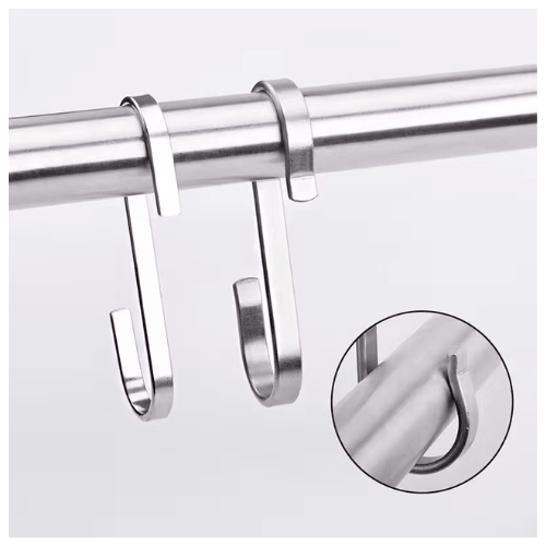 Heavy Duty Flat S Shaped Hooks | Stainless Steel Hangers for Kitchen & Closet | SEME Hardware Heavy Duty Flat S Shaped Hooks | Stainless Steel Hangers for Kitchen & Closet | SEME Hardware