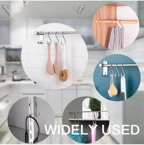 Heavy Duty Flat S Shaped Hooks | Stainless Steel Hangers for Kitchen & Closet | SEME Hardware Heavy Duty Flat S Shaped Hooks | Stainless Steel Hangers for Kitchen & Closet | SEME Hardware
