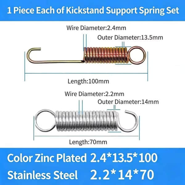 Stainless Steel, Double Loop, Extension Spring, Heavy-Duty, Industrial Tension Springs Stainless Steel, Double Loop, Extension Spring, Heavy-Duty, Industrial Tension Springs