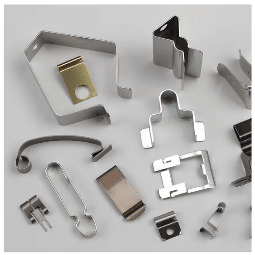 Custom metal spring clips and stamped spring clips manufactured by SEME Hardware Custom metal spring clips and stamped spring clips manufactured by SEME Hardware
