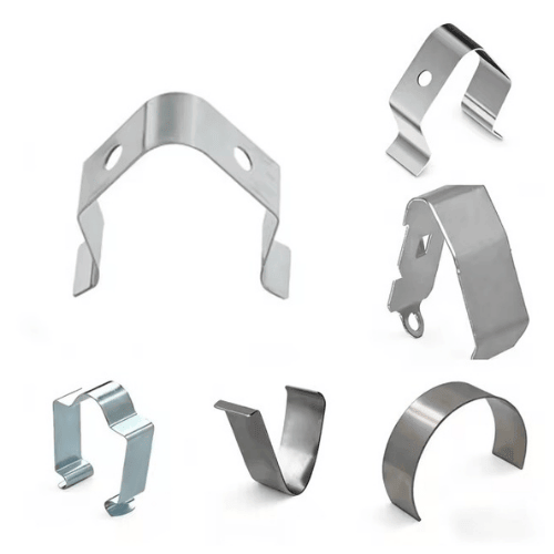 Custom metal spring clips and stamped spring clips manufactured by SEME Hardware Custom metal spring clips and stamped spring clips manufactured by SEME Hardware