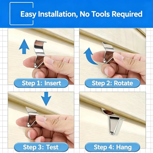 304 Stainless Steel Soffit Hook | No-Drill Vinyl Soffit Seam Clip – Custom OEM 304 Stainless Steel Soffit Hook | No-Drill Vinyl Soffit Seam Clip – Custom OEM