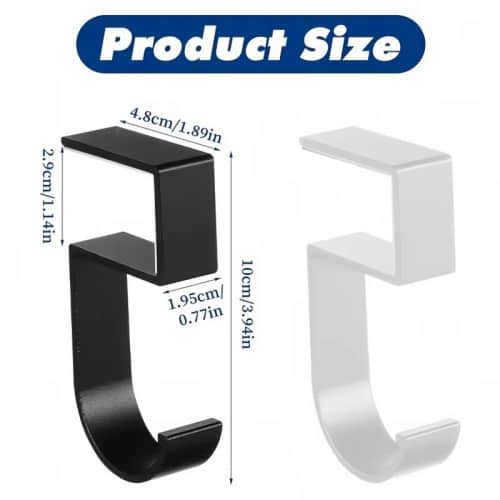 No Drill Metal Desk Bag Hook | Custom OEM Table Edge Clip Manufacturer