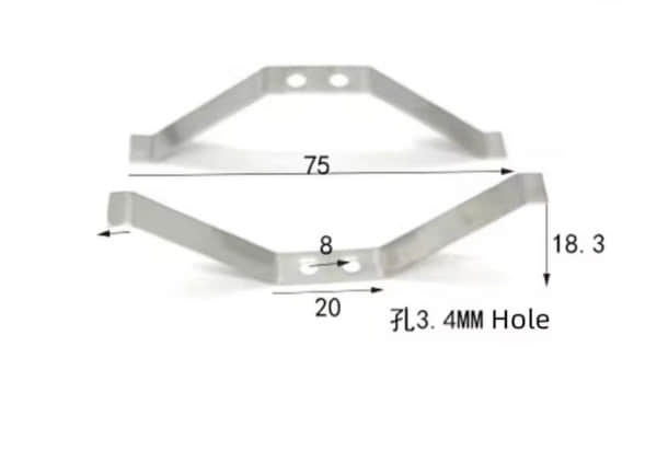 Stainless Steel V-Shape Tension Clips | Flat Spring Retaining Clips Manufacturer Stainless Steel V-Shape Tension Clips | Flat Spring Retaining Clips Manufacturer