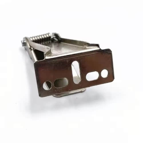 LED panel mounting clips, recessed downlight spring clips, flat panel light clips, heavy-duty spring clips, custom metal stamping China, OEM downlight clips, tool-less LED fixture clips