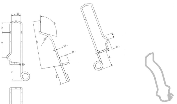 Stainless Steel Wire Forming Hooks for Wine & Agriculture Industry Stainless Steel Wire Forming Hooks for Wine & Agriculture Industry